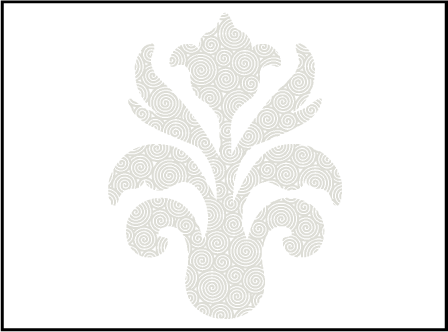 Fleur De Lys Letterpress Placecard Flat Design Medium