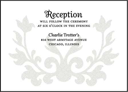 Fleur De Lys Letterpress Reception Design Medium