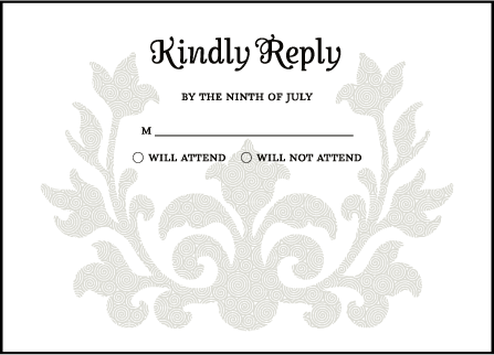 Fleur De Lys Letterpress Reply Design Medium