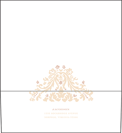 Fleur Letterpress Envelope Design Medium
