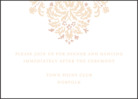 Fleur Letterpress Reception Design Medium