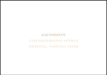 Fleur Letterpress Reply Envelope Design Medium