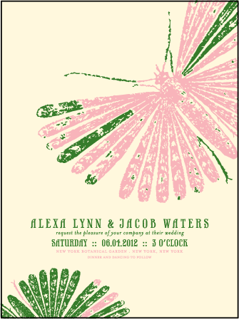 Flit Letterpress Invitation Design Medium