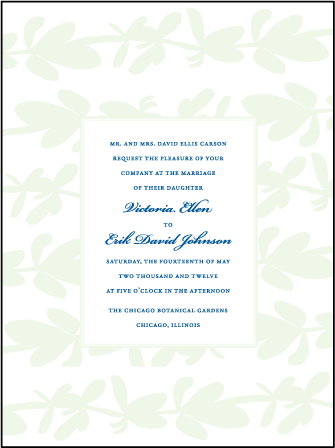 Flora Letterpress Invitation Design Medium