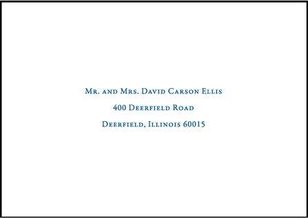 Flora Letterpress Reply Envelope Design Medium