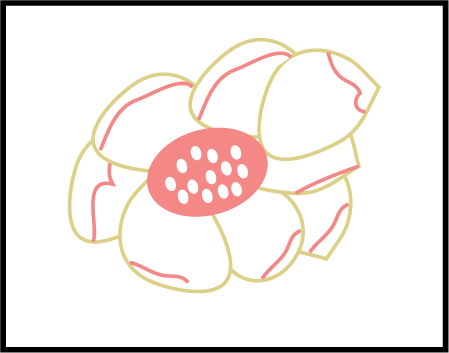 Floral Wreath Letterpress Stamp Design Medium