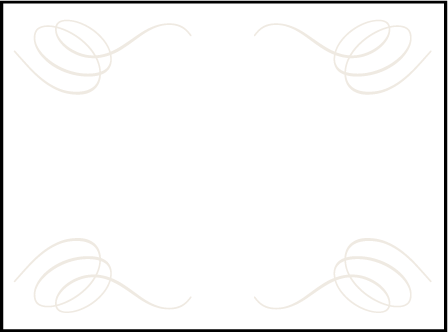 Florian Script Letterpress Placecard Flat Design Medium