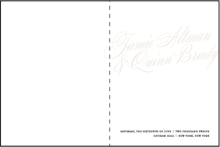 Florian Script Letterpress Program Design Medium