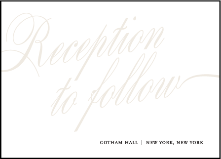Florian Script Letterpress Reception Design Medium
