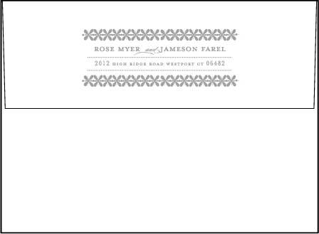 Florosa Letterpress Envelope Design Medium