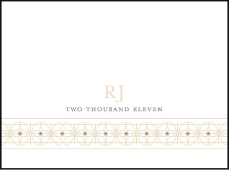 Florosa Letterpress Placecard Flat Design Medium