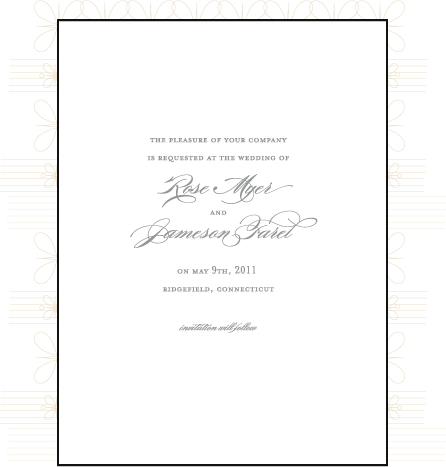 Florosa Letterpress Save The Date Design Medium