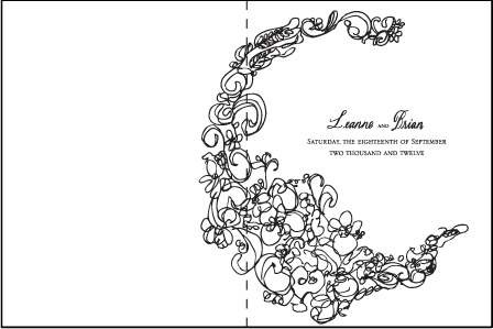 Flourish Letterpress Program Design Medium