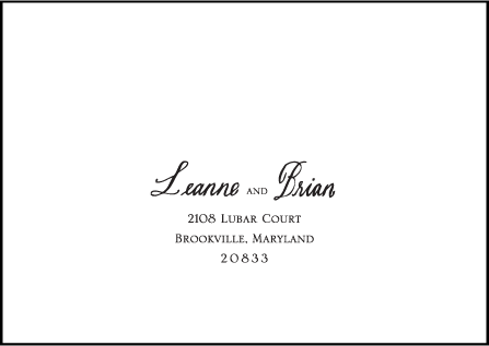 Flourish Letterpress Reply Envelope Design Medium