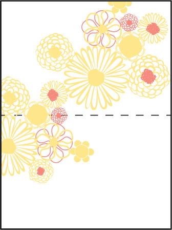 Floweret Letterpress Placecard Fold Design Medium