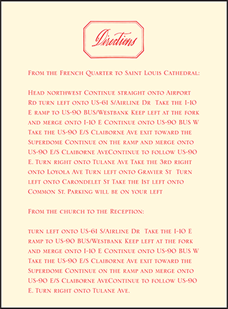 French Quarter Letterpress Direction Design Medium
