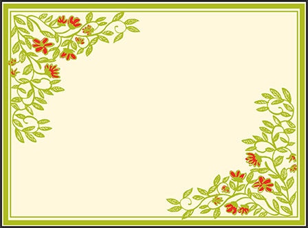 French Quarter Letterpress Placecard Flat Design Medium
