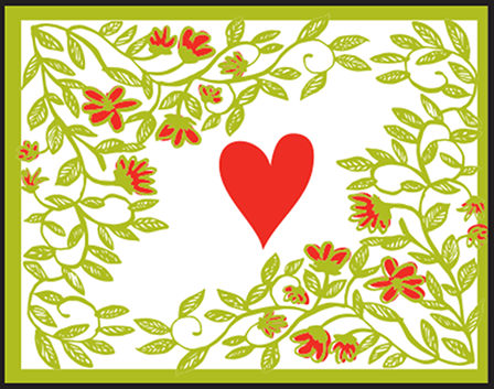 French Quarter Letterpress Stamp Design Medium
