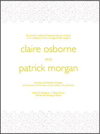 Fresh Letterpress Invitation Design Medium