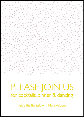 Fresh Letterpress Reception Design Medium