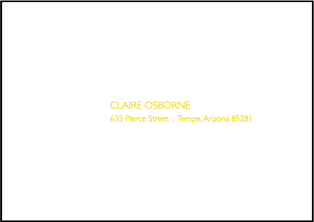 Fresh Letterpress Reply Envelope Design Medium