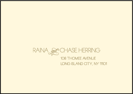 Fugue Letterpress Reply Envelope Design Medium