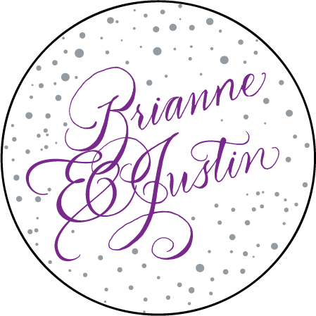 Gilded Romance Letterpress Coaster Design Medium