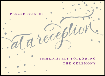 Gilded Romance Letterpress Reception Design Medium
