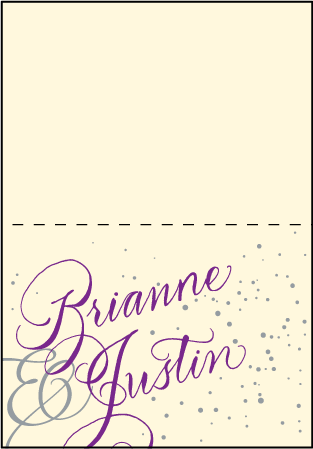 Gilded Romance Letterpress Thank You Card Fold Design Medium