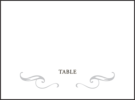 Gilford Letterpress Placecard Flat Design Medium