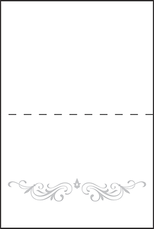Gilford Letterpress Placecard Fold Design Medium