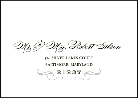 Gilford Letterpress Reply Envelope Design Medium
