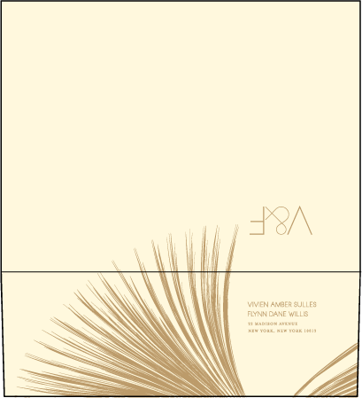 Glamorous Blooms Letterpress Envelope Design Medium
