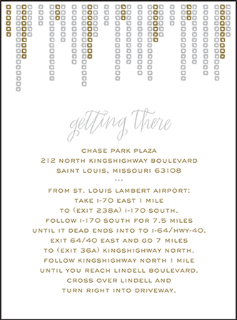 Glitterati Letterpress Direction Design Medium