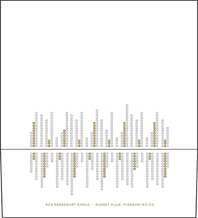 Glitterati Letterpress Envelope Design Medium