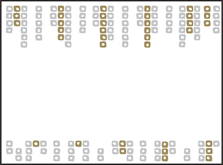 Glitterati Letterpress Placecard Flat Design Medium
