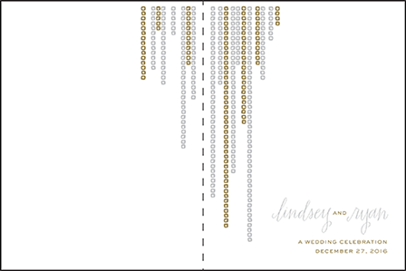 Glitterati Letterpress Program Design Medium