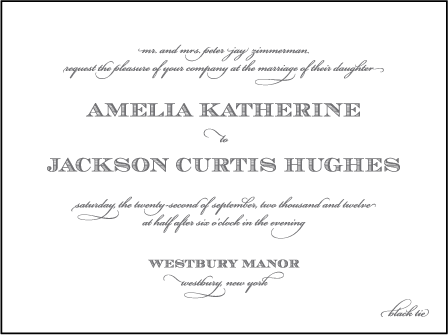 Gracelyn Vintage Letterpress Invitation Design Medium