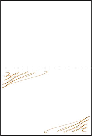 Gracieux Letterpress Placecard Fold Design Medium