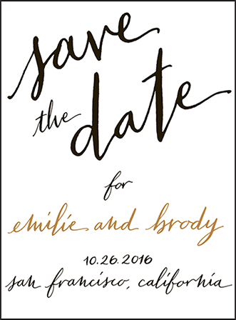 Gracieux Letterpress Save The Date Design Medium