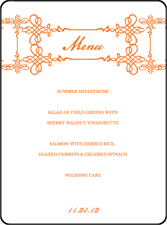 Greenwich Letterpress Menu Design Medium