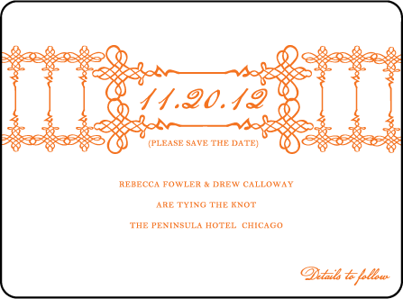 Greenwich Letterpress Save The Date Design Medium