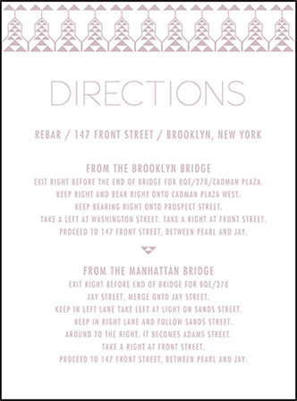 Greyson Letterpress Direction Design Medium