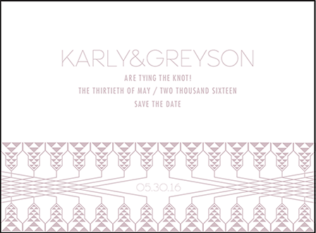 Greyson Letterpress Save The Date Design Medium