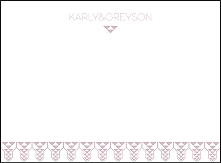 Greyson Letterpress Thank You Card Flat Design Medium