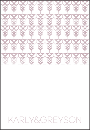Greyson Letterpress Thank You Card Fold Design Medium
