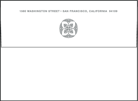 Hana Letterpress Envelope Design Medium