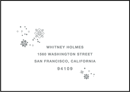Hana Letterpress Reply Envelope Design Medium