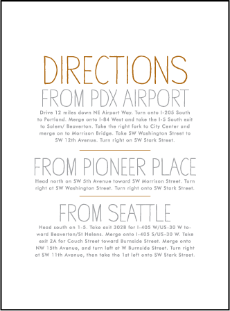 Handdrawn Letterpress Direction Design Medium