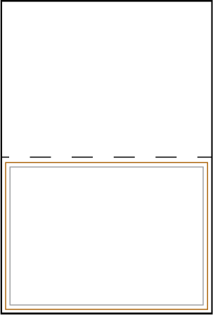 Handdrawn Letterpress Placecard Fold Design Medium